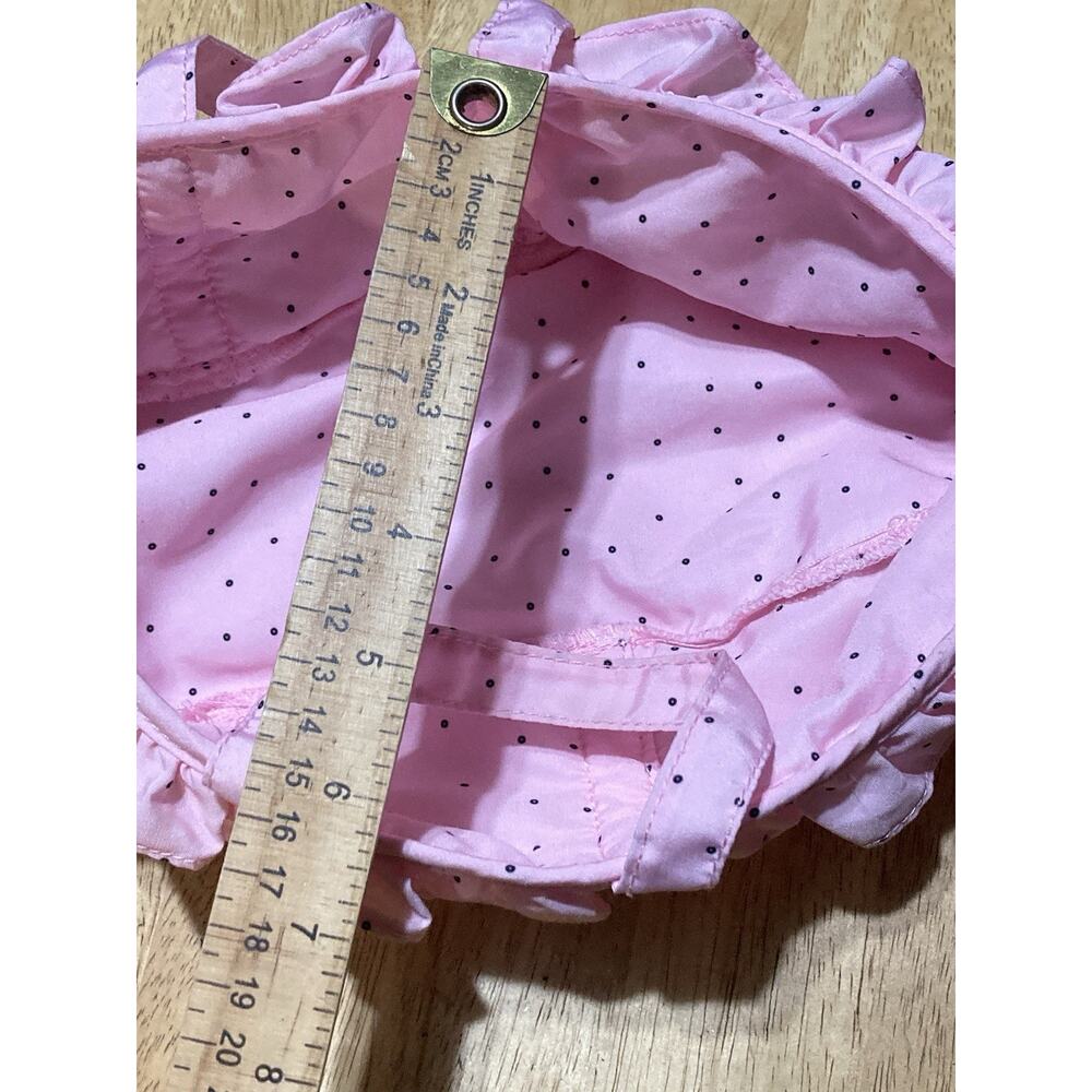 Cabbage Patch Cloth Baby Doll Carrier Double Handles Pink and black Polka Dots - Picture 7 of 7